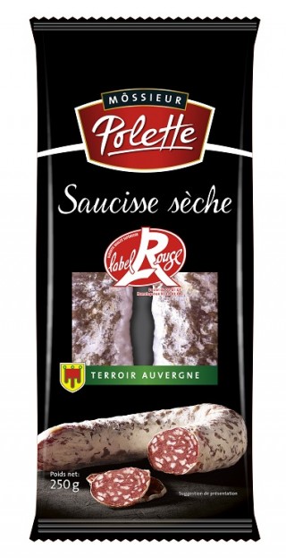 Saucisse sèche courbe d'Auvergne Label Rouge