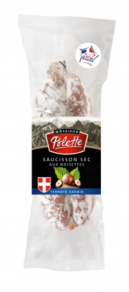 Saucisson sec de Savoie aux noisettes