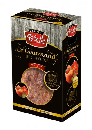 Coffret Le Gourmand jambon à l'os + griffe + couteau